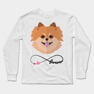 Pomeranian love forever Long Sleeve T-Shirt